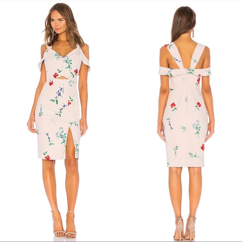 Elliatt NWT Archibald Pink Floral Dress Sz L - Picture 3 of 8